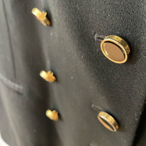 Vintage 1980s Escada black wool blazer by Margaretha Ley size 42 - Picture 2 of 15